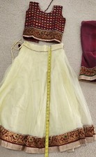 KIDS LEHANGA Chaniya CHOLI GIRLS ethnic party wear Indian DRESS LEHENGA Size 32