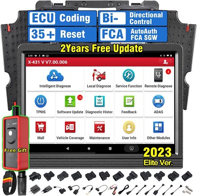 LAUNCH X431 V PROs Bidirectional Scan Diagnostic Tool Scanner Coding 37+ Reset