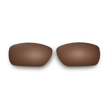 Walleva Brown Polarized Replacement Lenses For Oakley Tinfoil Sunglasses