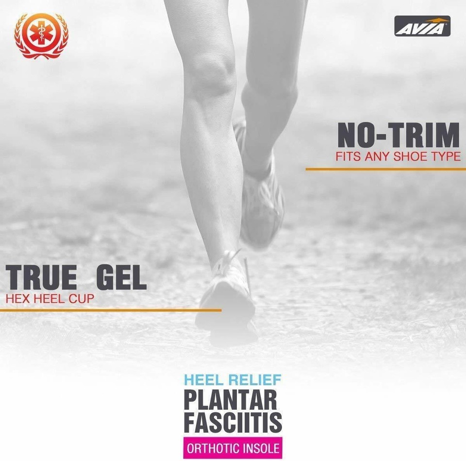 RBX Plantar Fasciitis Orthotic AllDay Relief 3/4 Insoles Men’s Size 8