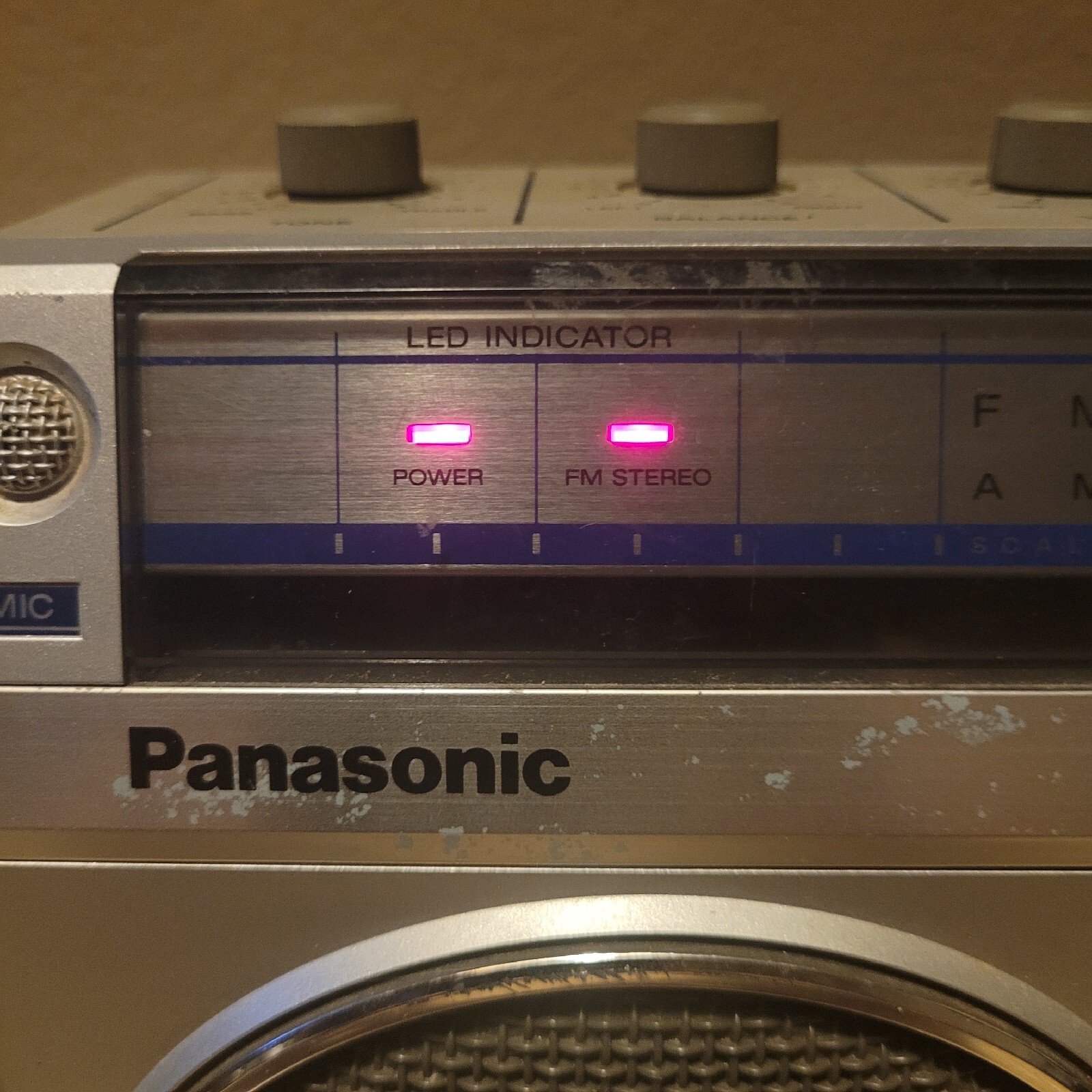 Vtg Panasonic RX-4940 AM/FM Cassette Player. Cassette Needs Belt. Radio Works.