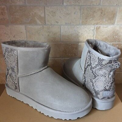 ugg classic mini metallic snake