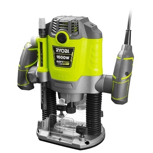 Routeur électrique RYOBI RRT1600-K 1600W avec 5 couteaux inclus pour le bois - Photo 2 de 6