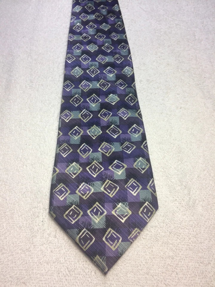 IRVINE PARK CORBATA HOMBRE PÚRPURA NEGRO GRIS AZUL 4 X 61 Foto 2 de 4