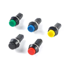 Switch Push Button 12mm Momentary/Latching Red Green Blue Yellow Black White #A