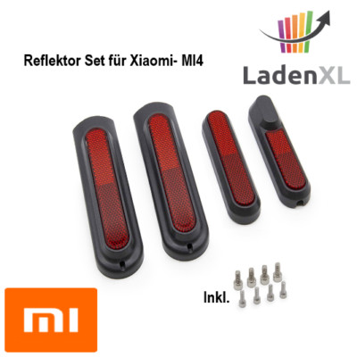 Xiaomi Reflektoren-Set Rot Xiaomi MI 4 Pro Ersatzteil Zubehör E-Scooter