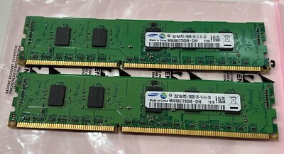 SAMSUNG - (4GB) 2x 2GB DDR3 RAM M393B5773CH0-CH9 / PC3-10600R ECC 1R * TOP