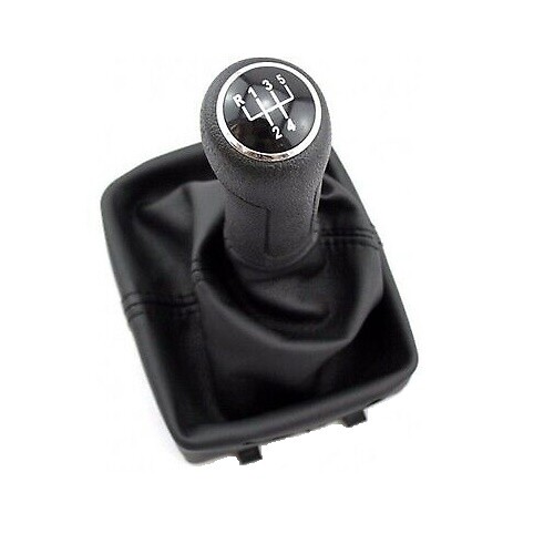 Schaltknauf / Schalthebel / Schaltsack FüR VW Polo 4 9N 9N3 - 5 Gang - 2001-2009-image
