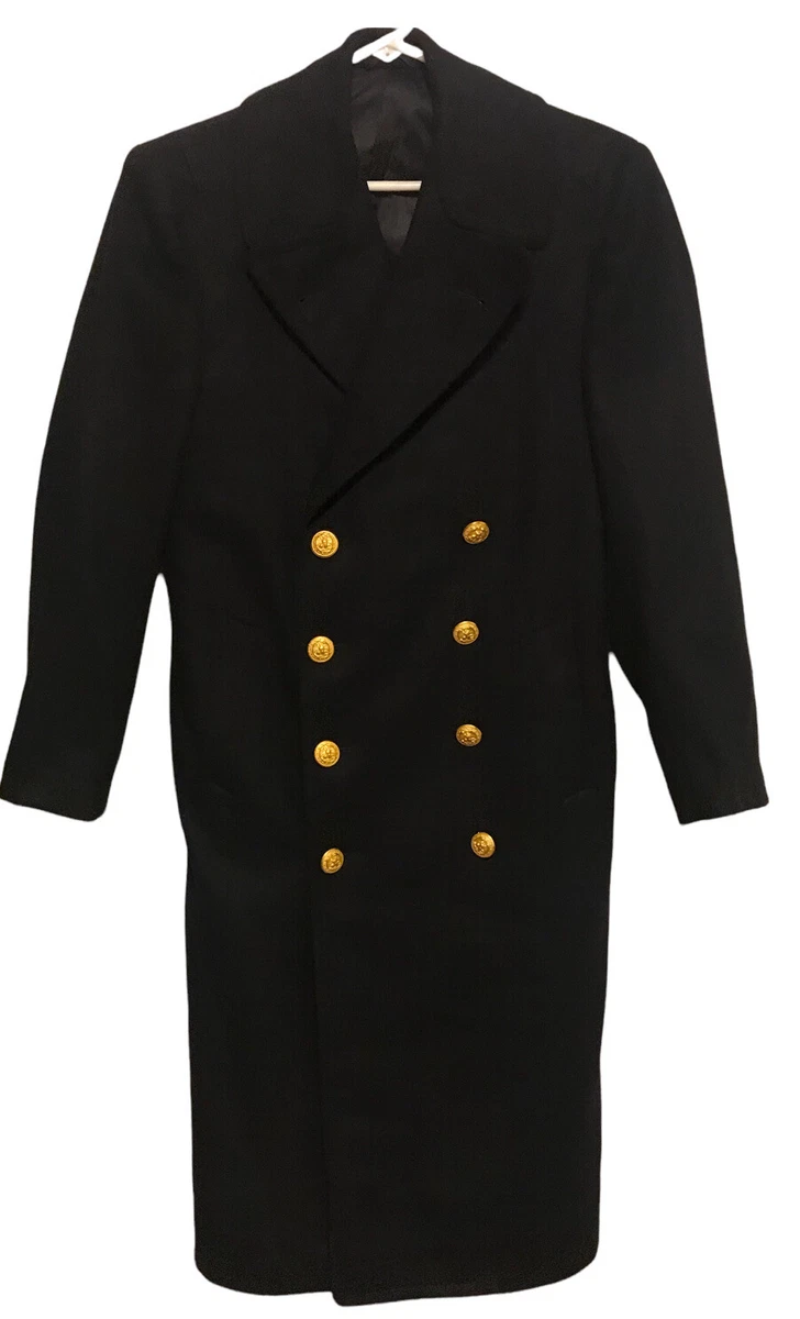 Navy peacoat cheap gold buttons