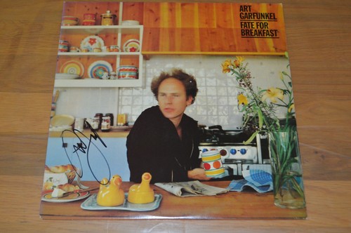 Art Garfunkel firmato "Fate For Breakfast" vinile LP COVER con ologramma Beckett - Foto 7 di 9