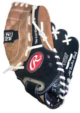 Rawlings Youth Baseball Glove PP105DP 10.5 Inch Right Hand Thrower Black Brown