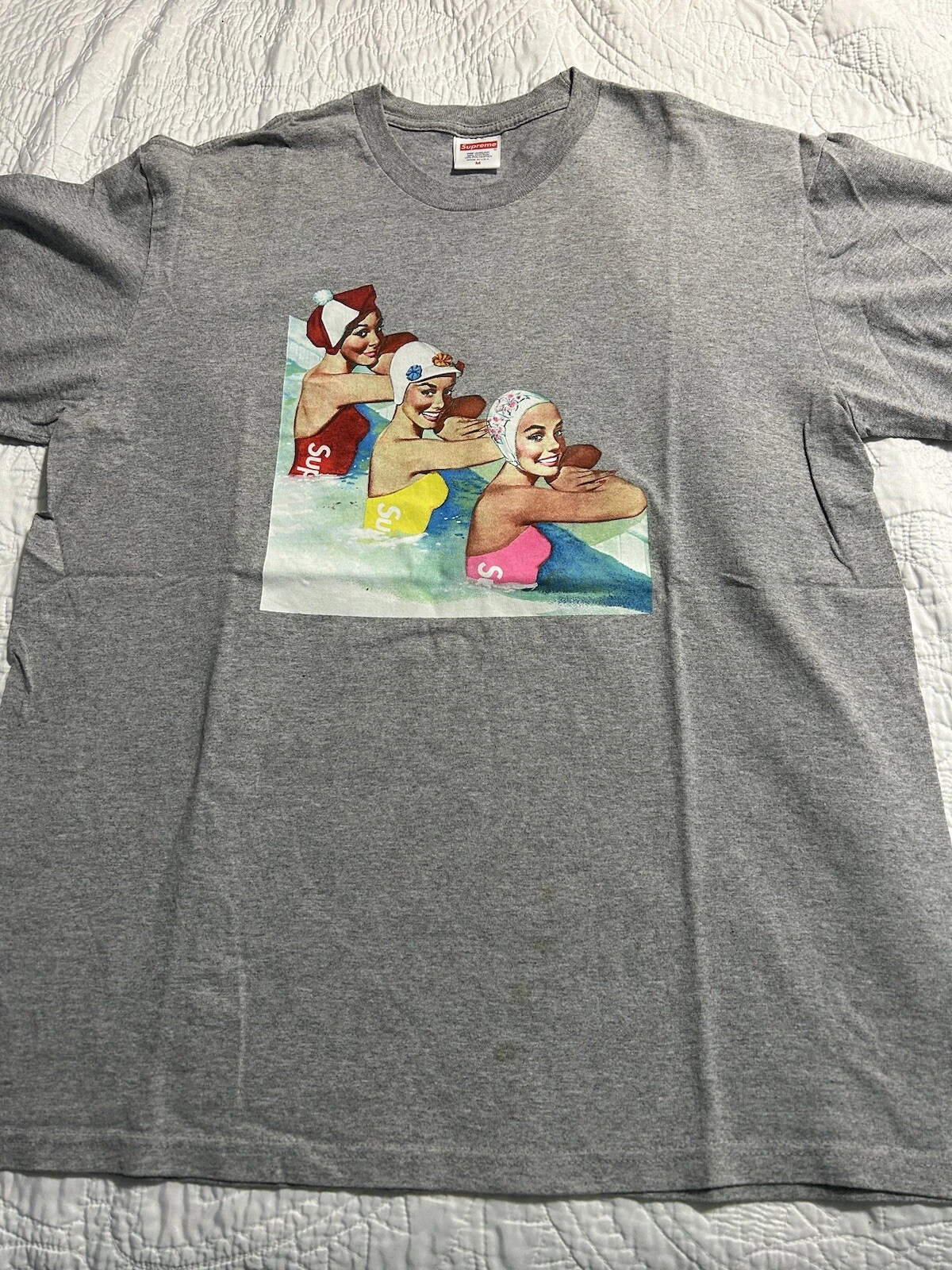 Tee shirt Supreme Swimmers gris moyen