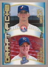2000 Topps #211 Kyle Snyder Josh Girdley Expos Royals Rookie Baseball Card RC DP