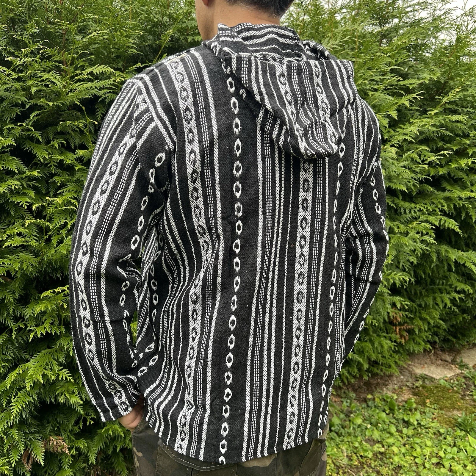 SACAI Giacca Baja Gheri giacca con cappuccio colorata felpa con cappuccio tasca canguro hippie Goa Psy Flair