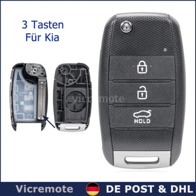 Klapp Schlüssel Gehäuse für Kia Sorento Optima Sportage Soul Ceed Rio Picanto