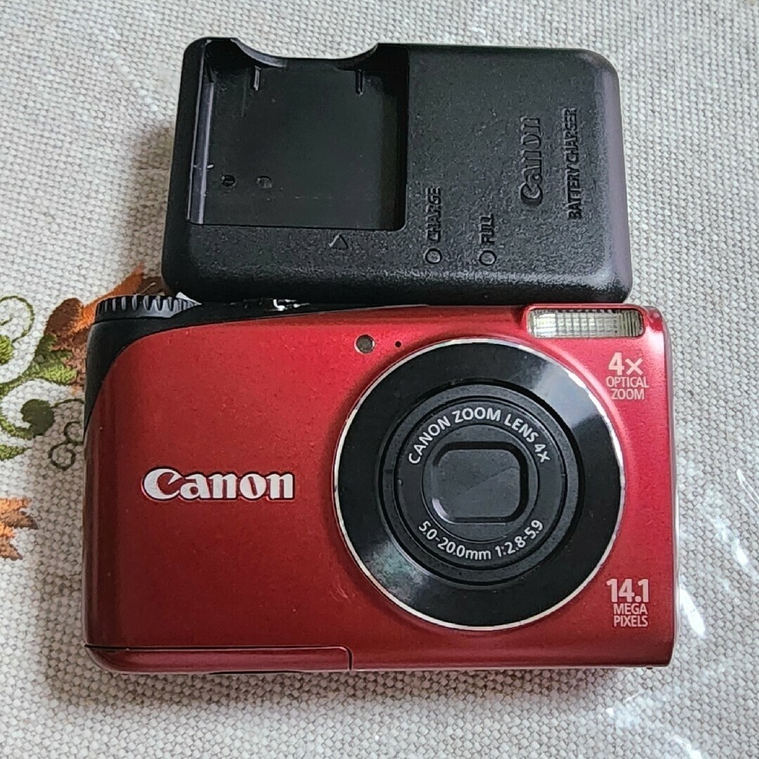 Canon PowerShot A2200 14.1 MP Digital Camera - Red Tetsted Working 