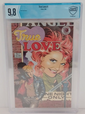 DAVE STEVENS COVER TRUE LOVE #1 Eclipse 1986 CBCS 9.8 White Pages Beautiful