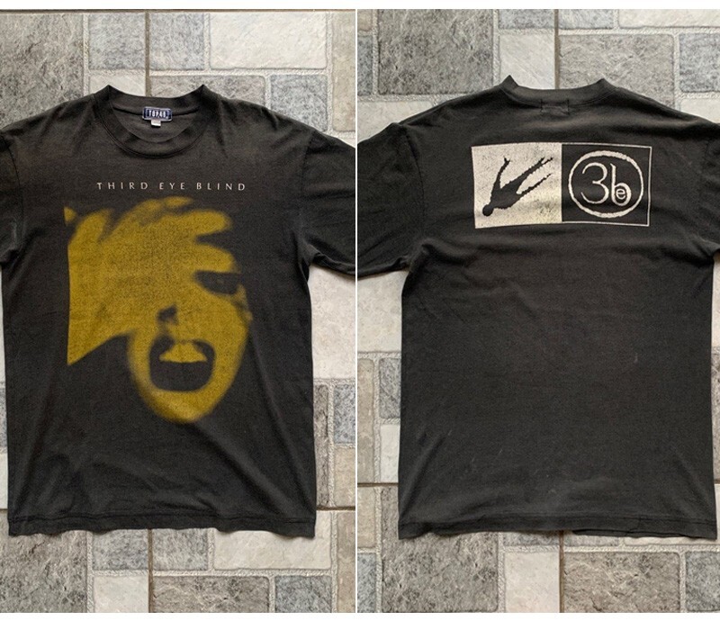 Third Eye Blind Band Tee Shirt Self Titled Album 2 sided black T shirt