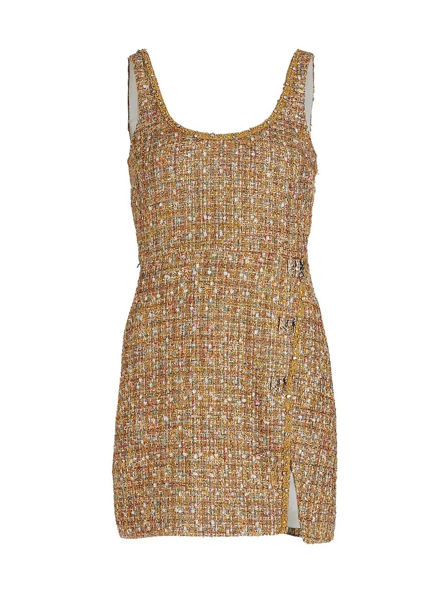 NWT authentic Self-Portrait Tinsel Boucle Minidress gold buttons dress _SIZE 10 | eBay NWT authentic Self-Portrait Tinsel Boucle Minidress gold buttons dress _SIZE 10 | eBay