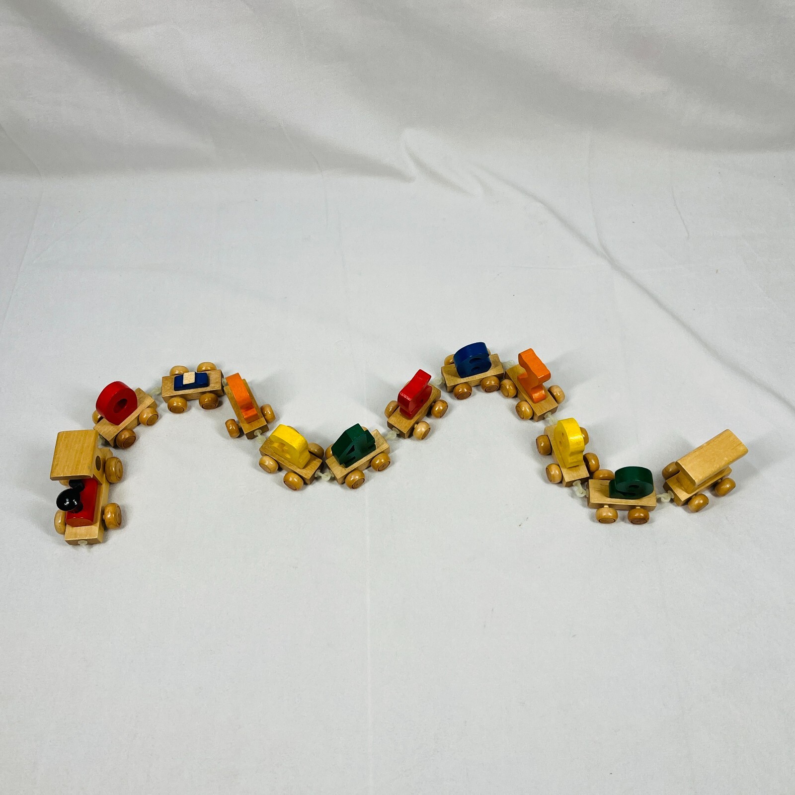 Wooden Number Train For Toddlers Educational Toys Kids (note #1 is broken)