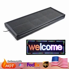 LED Sign 40X15"  3Color Programmable Scrolling Message Display Board Advertising