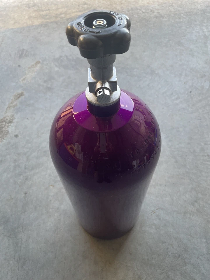 Бутылка закиси азота ZEX 10 фунтов Фиолетовый - Изображение 2 из 4