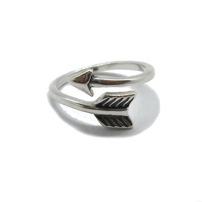 Stilvoller Sterling Silber Ring massiv 925 Pfeil Top Qualität Handarbeit