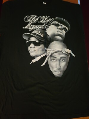 Vintage Flying Horse Mens Hip-Hop Legends Tupac, Biggie 