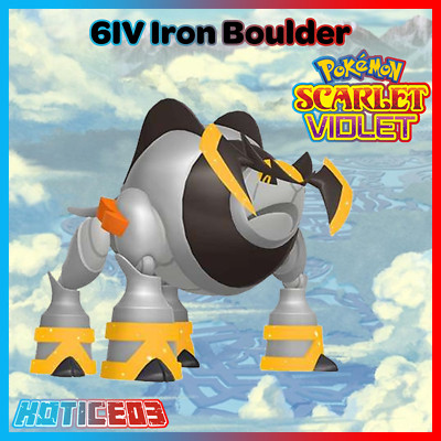 Iron Boulder 6IV Pokemon Scarlet & Violet  Fast Trade  Indigo Disk DLC
