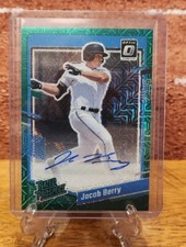2023 Donruss Optic Rated Prospect Auto Teal Velocity #RPS-JB Jacob Berry # 04/15