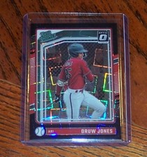 DRUW JONES Diamondbacks 2024 Donruss Baseball Optic BLACK VELOCITY Prizm # 02/39
