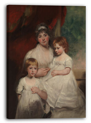 Kunstdruck John Hoppner - Mrs. John Garden (Ann Garden, 1769-1842) und ihre Kin