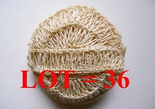 Lot of 36 Ayate Sisal Bath Spa Sponge Body Scrubber Dry Skin Brush Loofah /Loofa