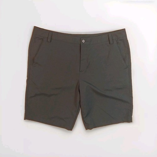 PUMA COBRA GOLF SHORTS GREEN SOLID FLAT FRONT LOGO MEN'S SIZE 40 POLYESTER - Picture 2 of 7
