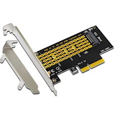 M.2 NGFF M-Key to Desktop PCIe x4 NVMe SSD Adapter Card 2242 2280 with Brackets