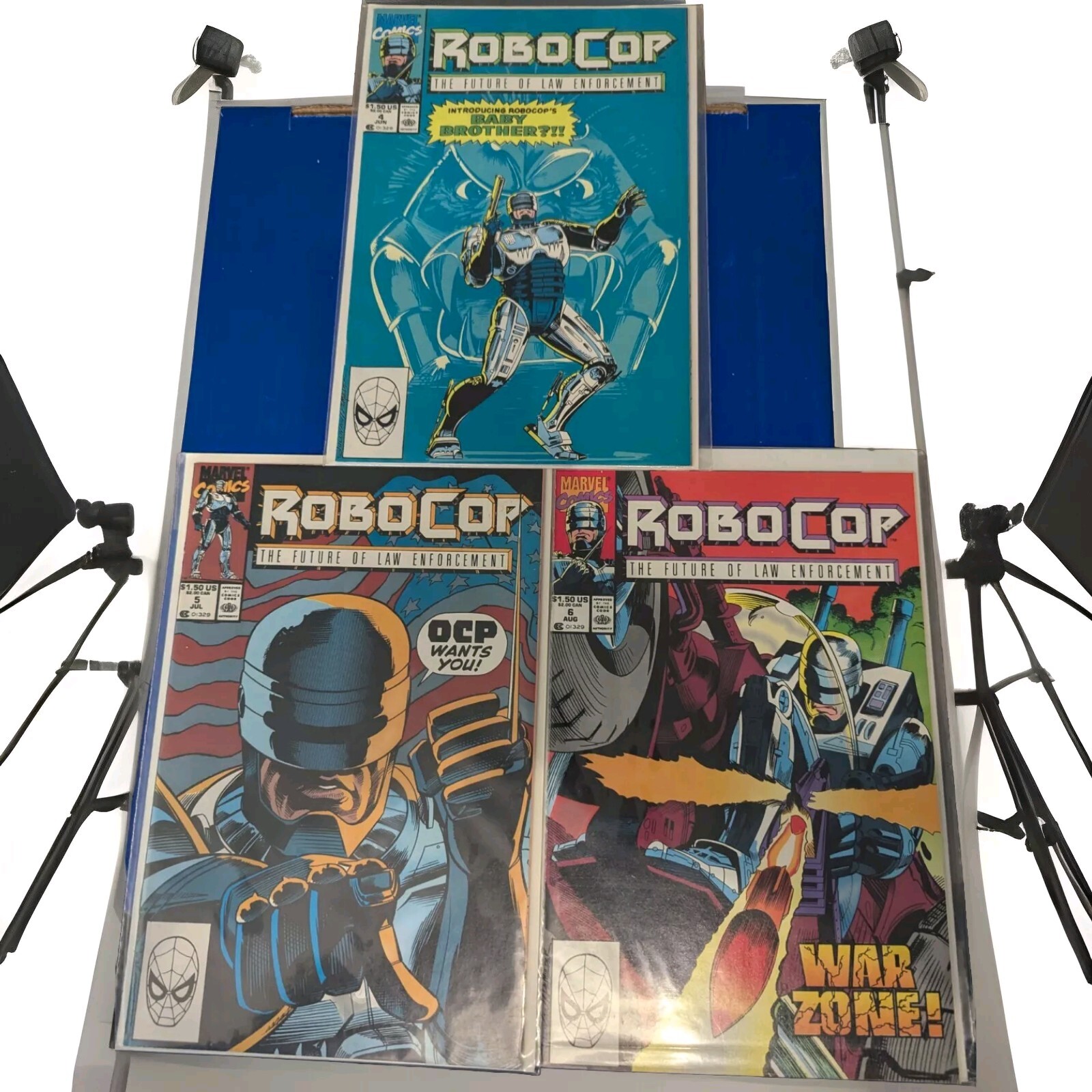 Robocop The Future of Law Enforcement #4, #5, #6 - NM - Boarded And Bagged
