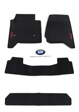 2015-2020 Gmc Yukon Premium All Weather Front 2nd 3rd Row Floor Mats Black Oem