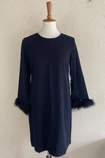 Cece Womens Bohemian Luxe Long Sleeve Dress Rich Black Size 2