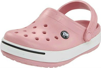 pale pink women's crocs