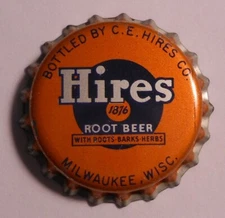 Vintage Hires Root Beer "Milwaukee"..cork..unused..SODA BOTTLE CAP