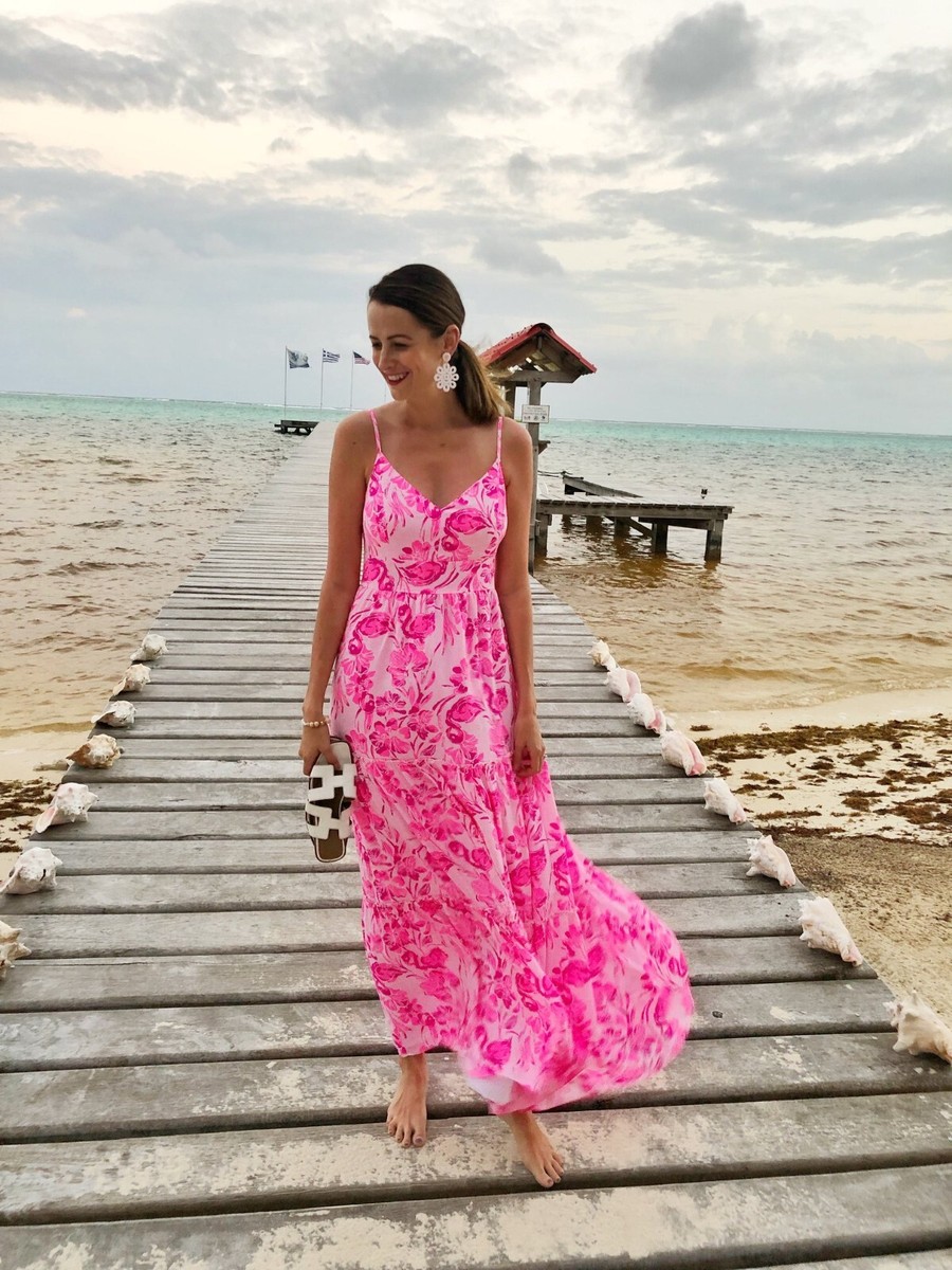 coral beach dress Girl's coverup with tassels, coral main image 0