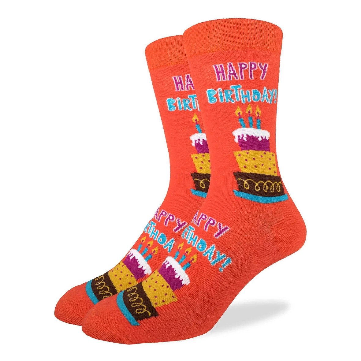 Calcetines Feliz Cumpleaños Para Hombre Talla 10-13 Caqui Buena Suerte Calcetines Moda Nuevos