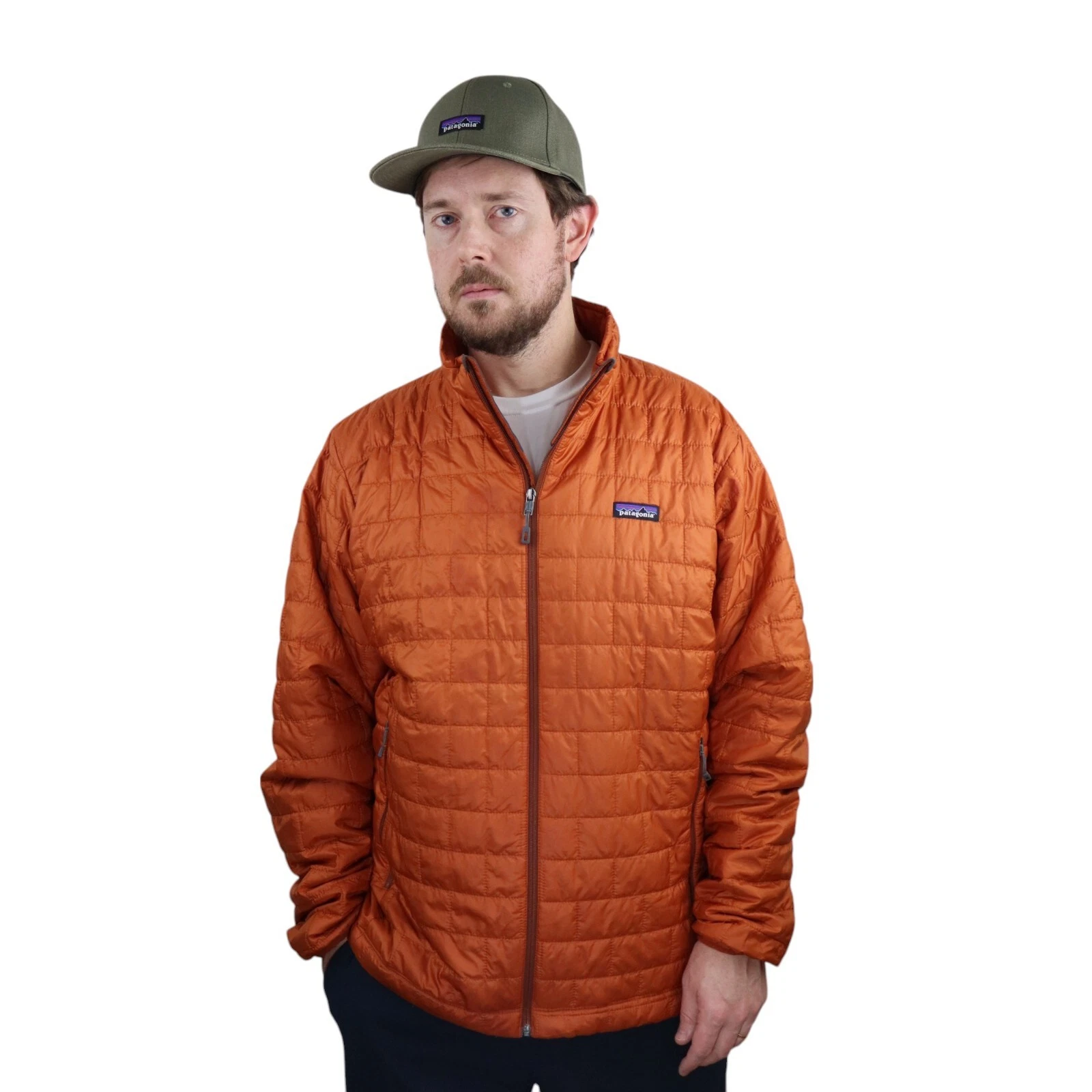 patagonia nano puff primaloft quilted full zip puffer coat jacket