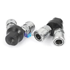 2 Pcs 1/4BSP 2 Way Quick Coupling Air Pneumatic Hose Coupler Joint Fitting  Kd