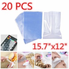 20x Heat Shrink Wrap Bag Film Flat Shoes Protector Packing Bag Cover 15.7"x 12"
