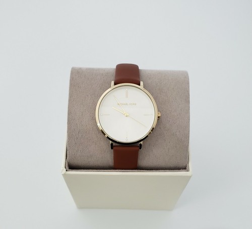 Michael Kors Ladies Jayne Brown Leather 