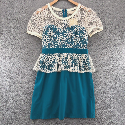chinese dress ladies Cielo Lace Peplum Mini Dress White– Selfie Leslie main image 0