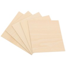 5Pcs Unfinished Wood Planks Plywood Sheets Model Building Materials for DIY