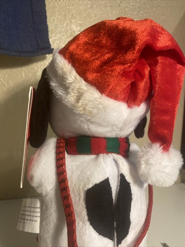 Snoopy Christmas Santa Hat Woodstock 13" Side Stepper Music Peanuts Theme Gemmy - Picture 4 of 4