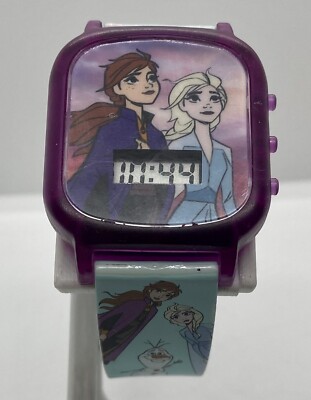 ACCUTIME Watch Disney Olaf Frozen New Battery Awesome Light Show Time Day/Date